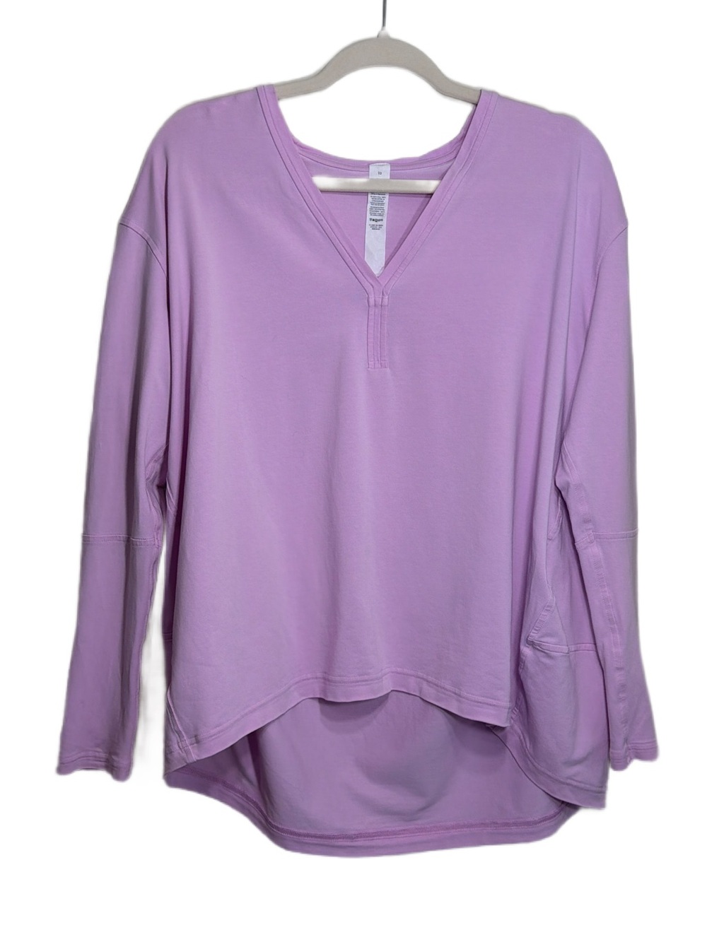 Lululemon Back in Action Soft Pink Long Sleeve V-Neck Tee - Picture 12 of 14